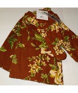 Cornell 4 Piece Set Cotton Ovenmitt Potholder 2 Tea Towels Rust Floral - €29,84 EUR