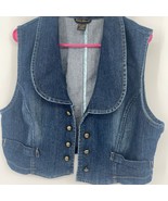 Ashley Stewart Blue Denim Vest - €17,12 EUR