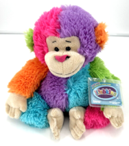 Webkinz Ganz Multicolored Colorblock  Monkey Plush Stuffed Animal - £80.30 GBP
