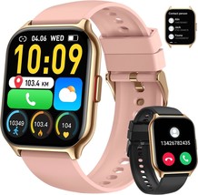 Smart Watch for Men Women Compatible with iPhone Samsung Android Phone 2.01&quot; AG - £35.47 GBP