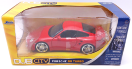 Jada DUBCITY 1:24 Big Time Kuctoms Red Porsche 911 Turbo Diecast NEW - $78.07
