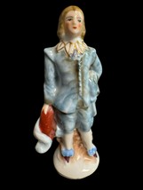 Vintage Occupied Japan Figurine Boy Blue Victorian Statue 3.5&quot; - €10,25 EUR
