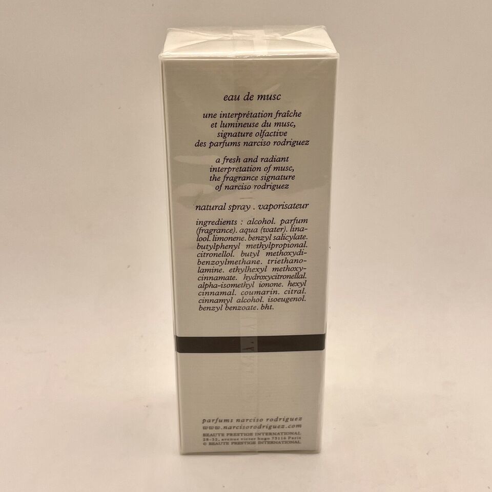 ESSENCE EAU DE MUSC Narciso Rodriguez 35 ml 1.1 oz Women EDT Spray, Sealed Box Item image 3