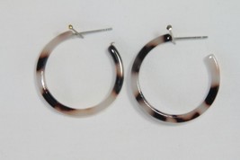 Earrings (New) Mimi - MULTI-COLORED Acrylic Hoops - 1 1/16" Drop - $7.29