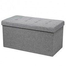 31.5 Inch Fabric Foldable Storage with Removable Storage Bin-Light Gray - Color: - £41.39 GBP