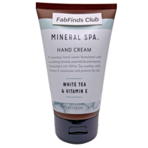 Mineral Spa White Tea &amp; Vitamin E Hand Cream Full Size 4oz Sealed No Box - $13.74