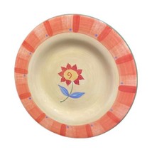 Pfaltzgraff NAPOLI Luncheon Plate Flower Center Hand-Painted Stoneware 9 1/8&quot;D - $11.88