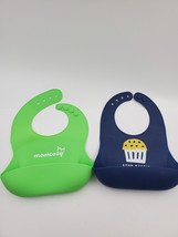 2 Adjustable Silicone Baby Bibs Bella Tunno One Other Brand Stud Muffin Momcozy - £15.49 GBP