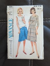 Vtg Advance Sewing Pattern 3478 Sew Easy Misses Junior Dress Size 16 Uncut - £11.38 GBP