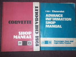 1981 Chevrolet Chevy Corvette Service Atelier Réparation Manuel Set Usine Xxxxx - £105.82 GBP