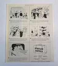 Print Ad Statler Hotels Cartoon War Bond Vintage 1945 Ephemera 10.5&quot; x 12 7/8&quot; - £7.82 GBP