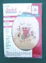 Alma Lynne Designs Plaid Counted Cross Stitch Banner Kit Christmas 1995 Vintage - £8.56 GBP