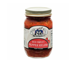 Amish Wedding Red Sweet Pepper Relish or Hot Pepper Relish, 15 oz. Jars - £22.57 GBP+