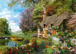 COUNTRY COTTAGE Ravensburger Puzzle Jigsaw 1500 Pieces 162024 - $24.75