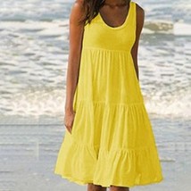 Dress Women Yellow 5XL - £11.48 GBP
