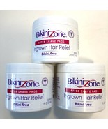 LOT OF 3- Bikini Zone Exfoliating Pads With Witch Hazel 50 Pads  2 FL OZ - £15.92 GBP