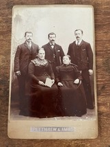 Vintage Cabinet Card. Family of 5 by Pettigrew &amp; Amos in Edinburgha, Scottland - £15.61 GBP