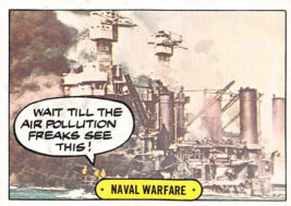 1975 Topps Hysterical History #48 Naval Warfare - £2.46 GBP