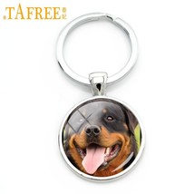 Dog Glass Cabochon Keychain, Rottweiler, sheltie, shar pei, dog key chai... - $2.00