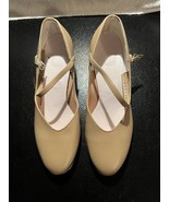 Capezio Tele Tone Tap Women’s 10 Tan Heels Made In USA - $74.25
