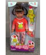 My Life As Poseable Grinch Sleepover 18&#39;&#39; Doll Dark Brunette Hair - Brow... - £51.93 GBP