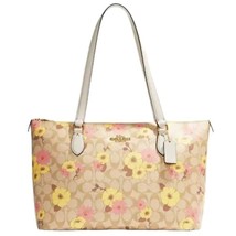 NWT Coach Gallery Tote in Signature Canvas with Floral Cluster Print CH727 - £207.34 GBP