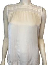 Classiques Entrier Off White Silk Biend Sleeveless Top Size M - $9.49