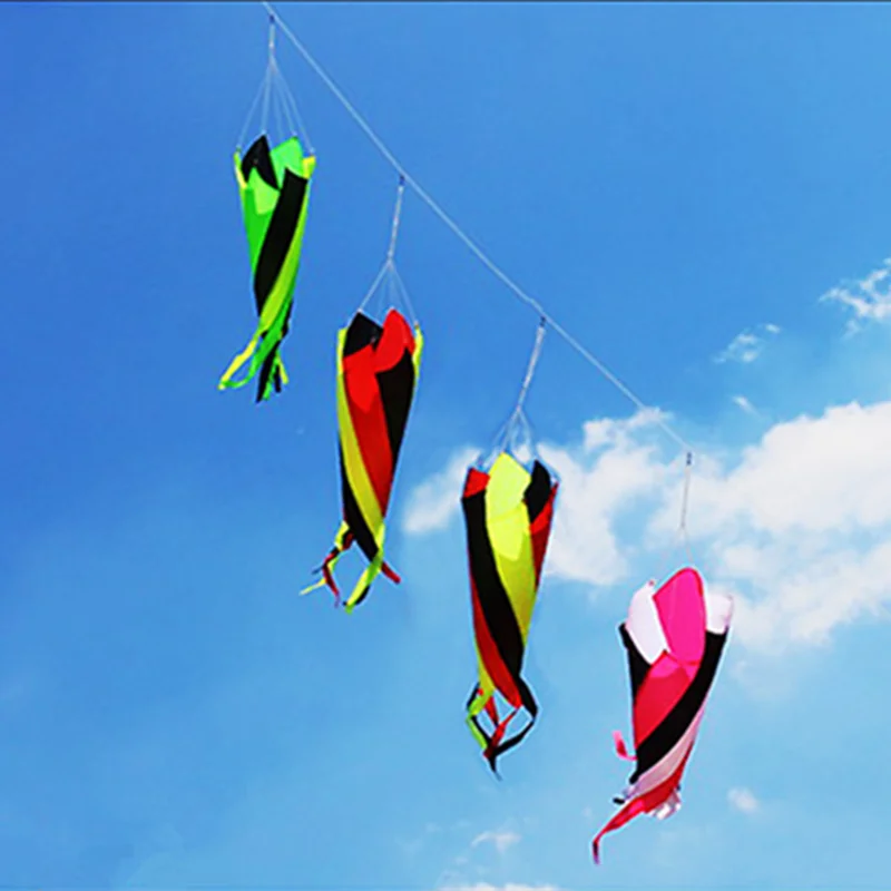 free shipping giant kites windsocks rainbow high tails weifang kites pendant - £12.64 GBP+