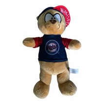 Rare Minnesota Twins Plush Bear 14&quot; Baseball Club Genuine Merchandise Go... - £11.00 GBP