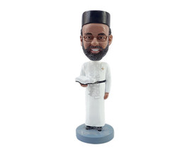 Custom Bobblehead Religious priest wearing long robes holding the sacred book  - - £69.99 GBP