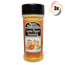 3x Shakers Spice Supreme Lemon Pepper Flavor Seasoning | 5oz | Fast Shipping - £12.86 GBP