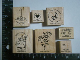 Lot Of (7) 2004 Stampin&#39; Up! Stamps - £11.85 GBP
