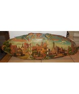 georg heisswolf rothenburg Painted City Scape on Piece Of Bark From Tree... - £382.56 GBP