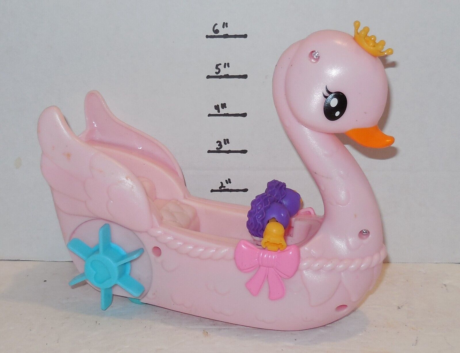 2015 Hasbro MY LITTLE PONY G4 Pinkie Pie's SINGING SWAN RIDE BOAT 9" Playset Toy - £11.23 GBP