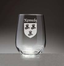 Kennedy Irish Coat of Arms Stemless Wine Glasses (Sand Etched) - $68.00