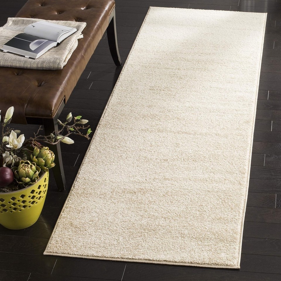 Champagne & Cream Ombre Runner Rug - 2'6" x 10', Non-Shedding & Stain Resistant Item image 3