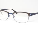 OU 44.182.02 Transparent Dunkelgrau/Blau Einzigartig Selten Brille Rahmen - $79.19