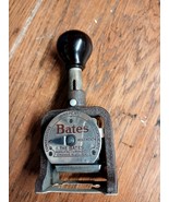 vintage bates numbering machine stamp w/ original box - $181.36 MXN