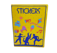 Vintage Three Cheers Applause Yellow Sticker Album Binder Book W/ Color Inserts - £41.86 GBP
