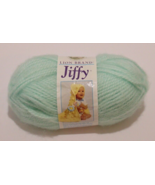 Lion Brand Jiffy Yarn Mint Quick and Easy Mohair Look Acrylic 3 oz 135 yds - £5.42 GBP
