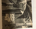 Jury Of One Vintage Tv Guide Print Ad John Spencer TPA25 - $5.93