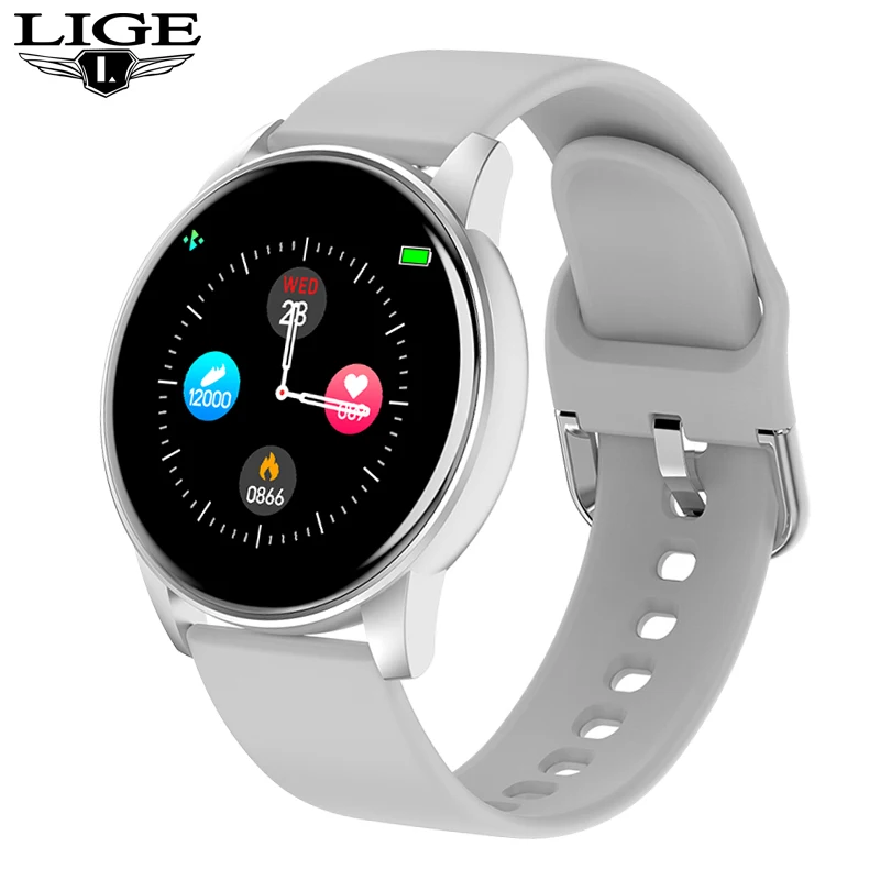 LIGE Men Women Smart Watch  Waterproof Fitness Tracker For   Heart Rate Blood Pr