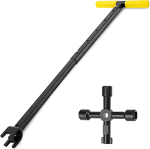 Winisok 37 Inch Water Meter Key, Adjustable Length, Reinforced Steel, Lazy Desig - £32.76 GBP