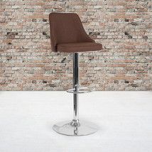 Brown Fabric Barstool DS-8121A-BRN-F-GG - £77.02 GBP