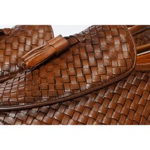 The Mclean Shoe Tan Woven Tassel Loafer Men Shoe image 3