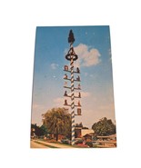 Postcard Maypole Bavarian Village Frankenmuth Michigan Chrome Unposted - $6.74 CAD