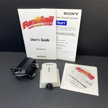 Vtg Sony Funmail Email Videoing System 1.0 Windows 95 Color Camera HTF 1995 - $84.15