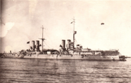 World War I Italian Battlecruiser Brindisi Navy Ship Vessel Real Photo Postcard - £14.94 GBP