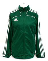 Adidas Clima365 Green &amp; White Zip Front Track Jacket Youth Boy&#39;s XL NWT - $79.19