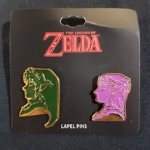 Nintendo • Bioworld • Legend Of Zelda • Twilight Princess • Link &amp; Zelda Pin Set - £19.57 GBP
